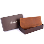 Benthill Geldbörse Groß Echt-Leder | Damen Portemonnaie XXL mit RFID Schutz | Vintage Frauen Geldbeutel mit vielen Kartenfächer inkl. Geschenkbox