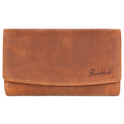 Benthill Geldbörse Groß Echt-Leder | Damen Portemonnaie XXL mit RFID Schutz | Vintage Frauen Geldbeutel mit vielen Kartenfächer inkl. Geschenkbox