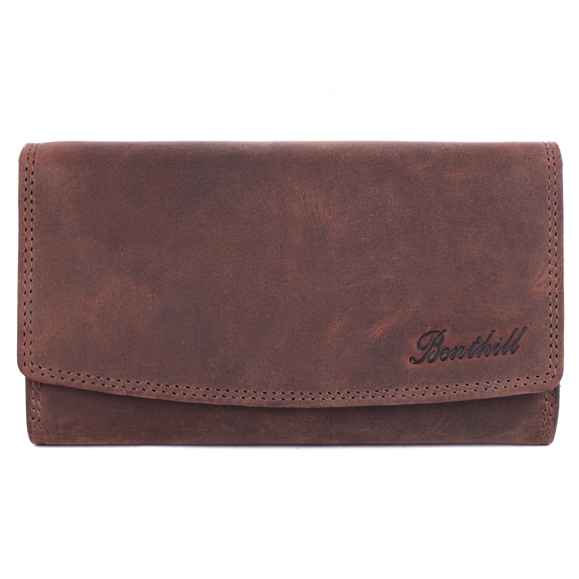 Benthill Geldbörse Groß Echt-Leder | Damen Portemonnaie XXL mit RFID Schutz | Vintage Frauen Geldbeutel mit vielen Kartenfächer inkl. Geschenkbox