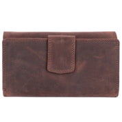 Benthill Geldbörse Groß Echt-Leder | Damen Portemonnaie XXL mit RFID Schutz | Vintage Frauen Geldbeutel mit vielen Kartenfächer inkl. Geschenkbox