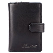 Benthill Geldbörse Damen Leder | Geldbeutel mit RFID Schutz aus Rindsleder | Portmonee mit 8 Kartenfächer Mittelgroß | Echt Leder Slim-Wallet Vintage inkl. Geschenkbox