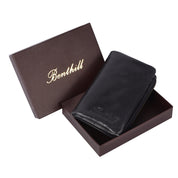 Benthill Kleine Geldbörse Echt Leder - Damen Geldbeutel mit RFID Schutz - 6 Kartenfächer - Slim-Wallet inkl. Geschenkbox
