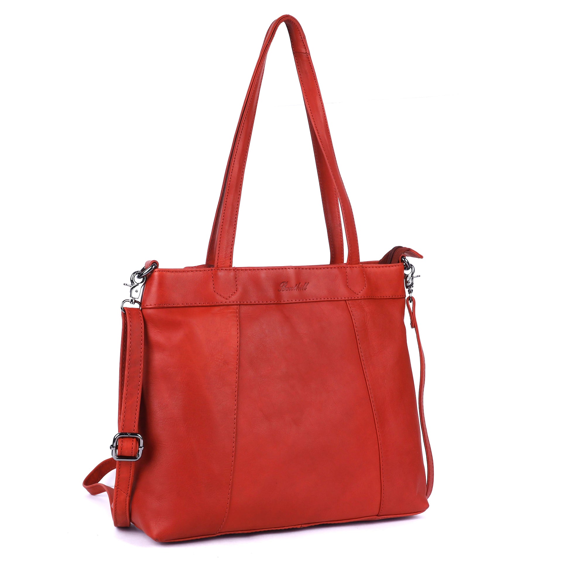 Benthill Shopper Damen Echt Leder | Damen Schultertasche aus Rindsleder | Echtleder Frauen Umhängetasche Vintage