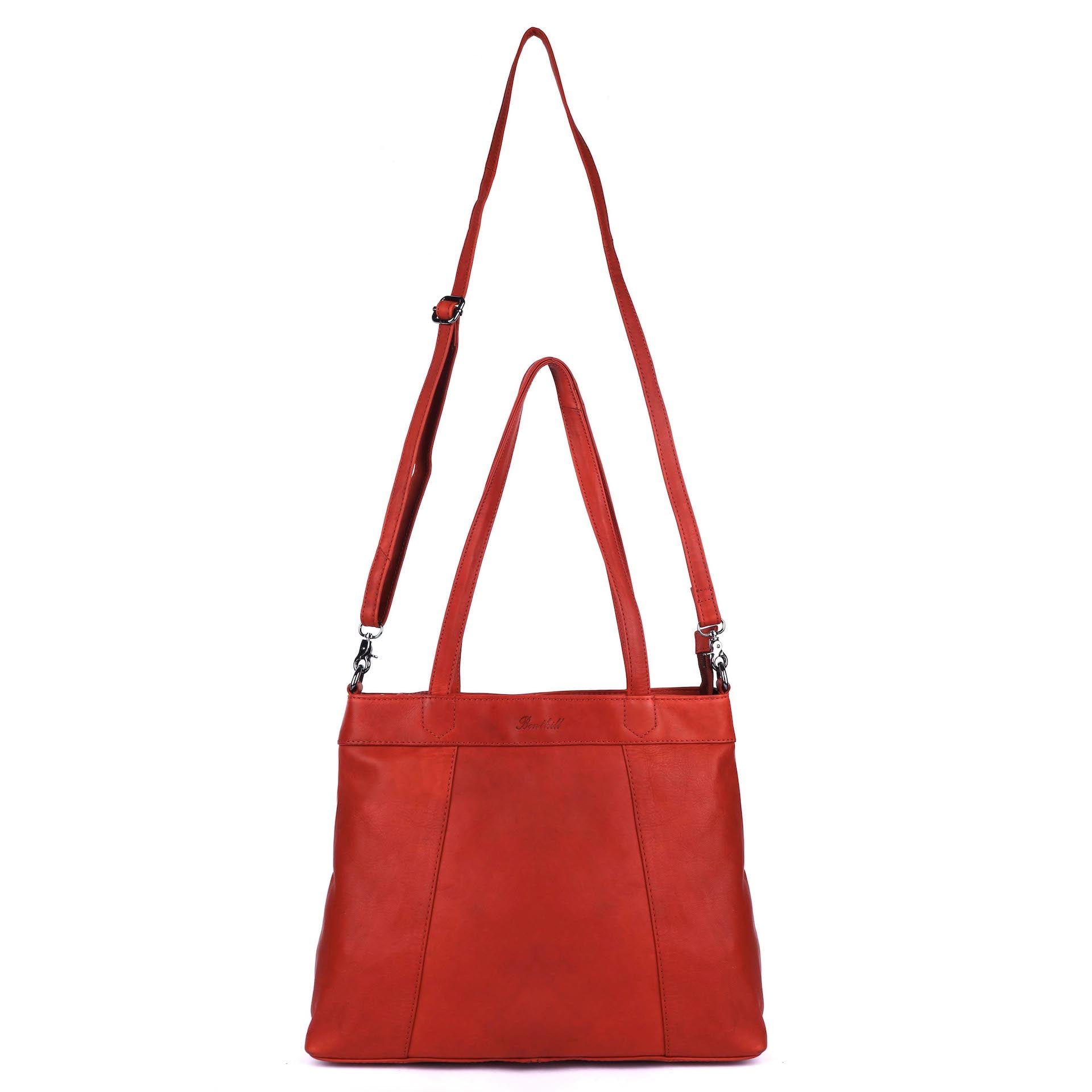 Benthill Shopper Damen Echt Leder | Damen Schultertasche aus Rindsleder | Echtleder Frauen Umhängetasche Vintage