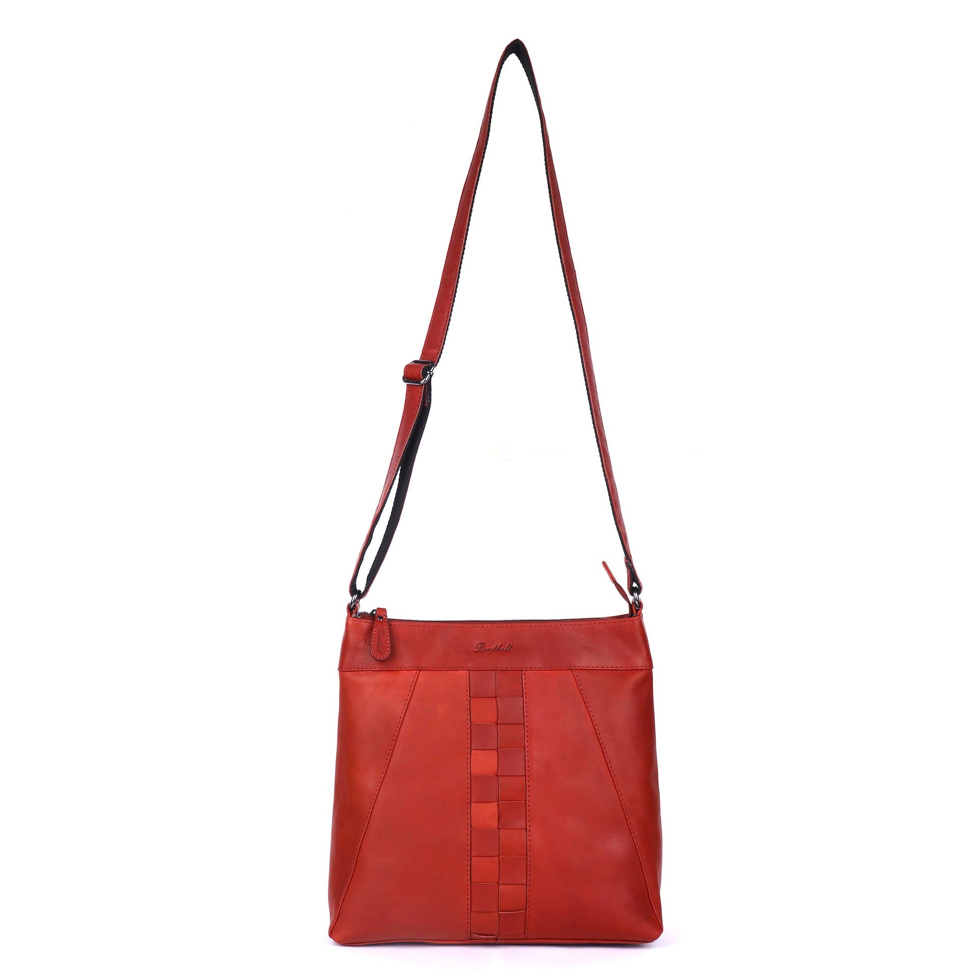 Benthill Umhängetasche Damen Leder | Damen Schultertasche aus Rindsleder | Echtleder Frauen Handtasche Vintage