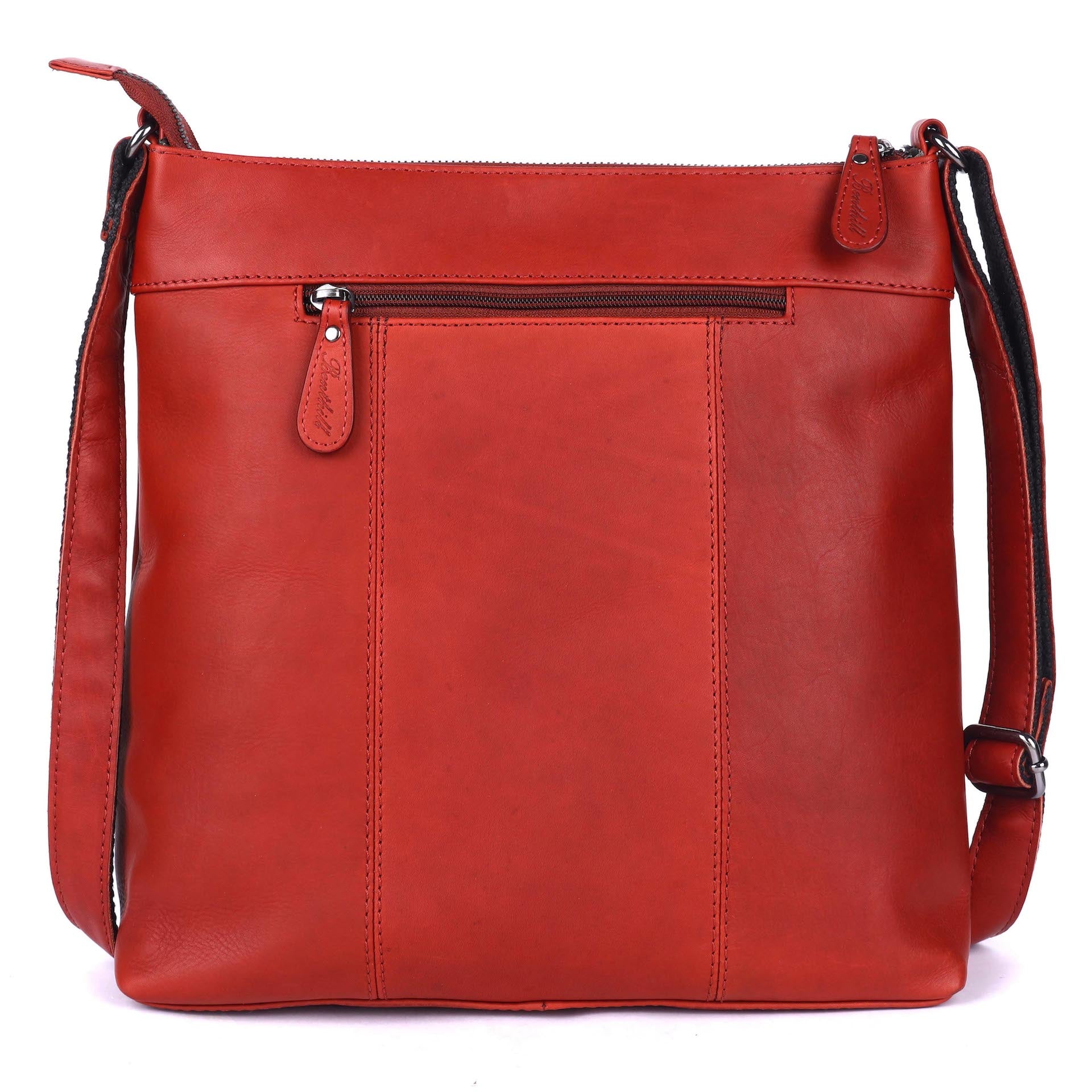 Benthill Umhängetasche Damen Leder | Damen Schultertasche aus Rindsleder | Echtleder Frauen Handtasche Vintage