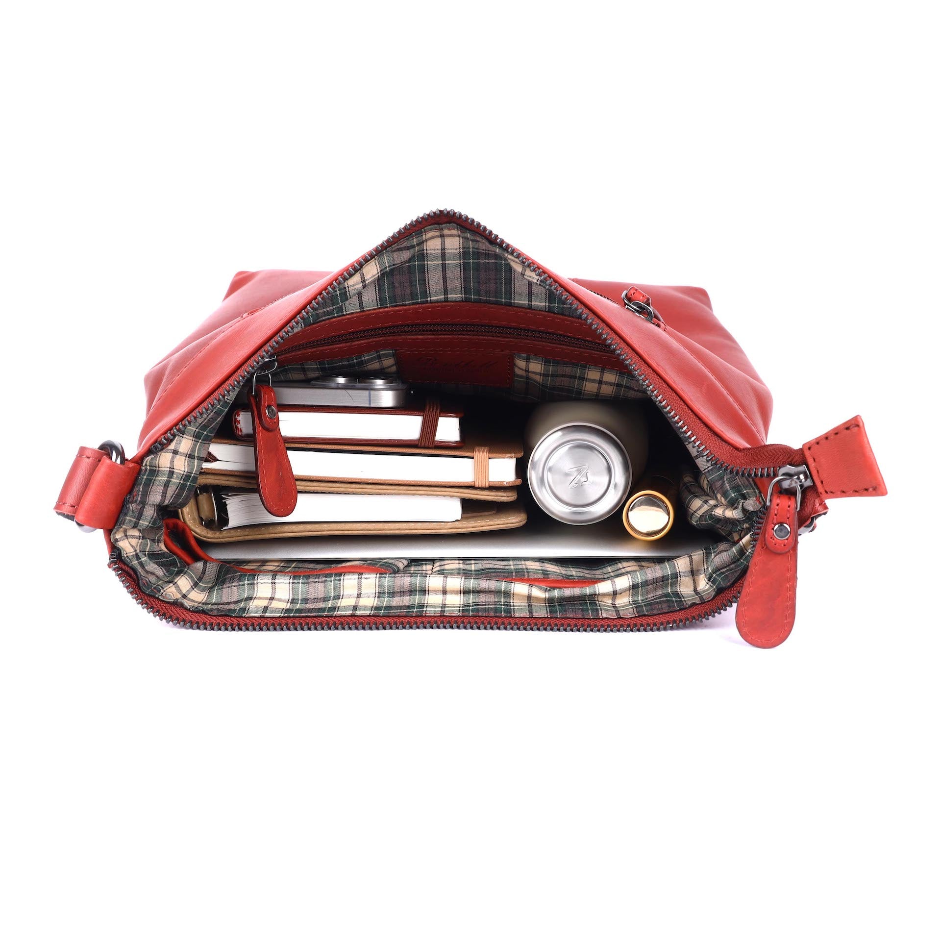 Benthill Umhängetasche Damen Leder | Damen Schultertasche aus Rindsleder | Echtleder Frauen Handtasche Vintage