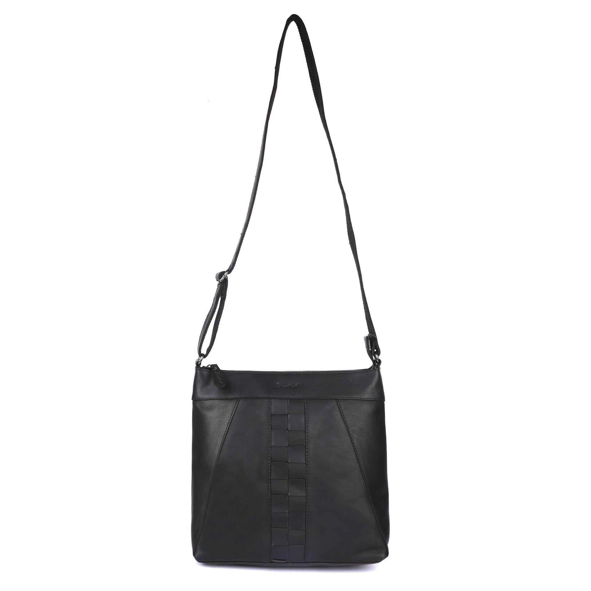 Benthill Umhängetasche Damen Leder | Damen Schultertasche aus Rindsleder | Echtleder Frauen Handtasche Vintage