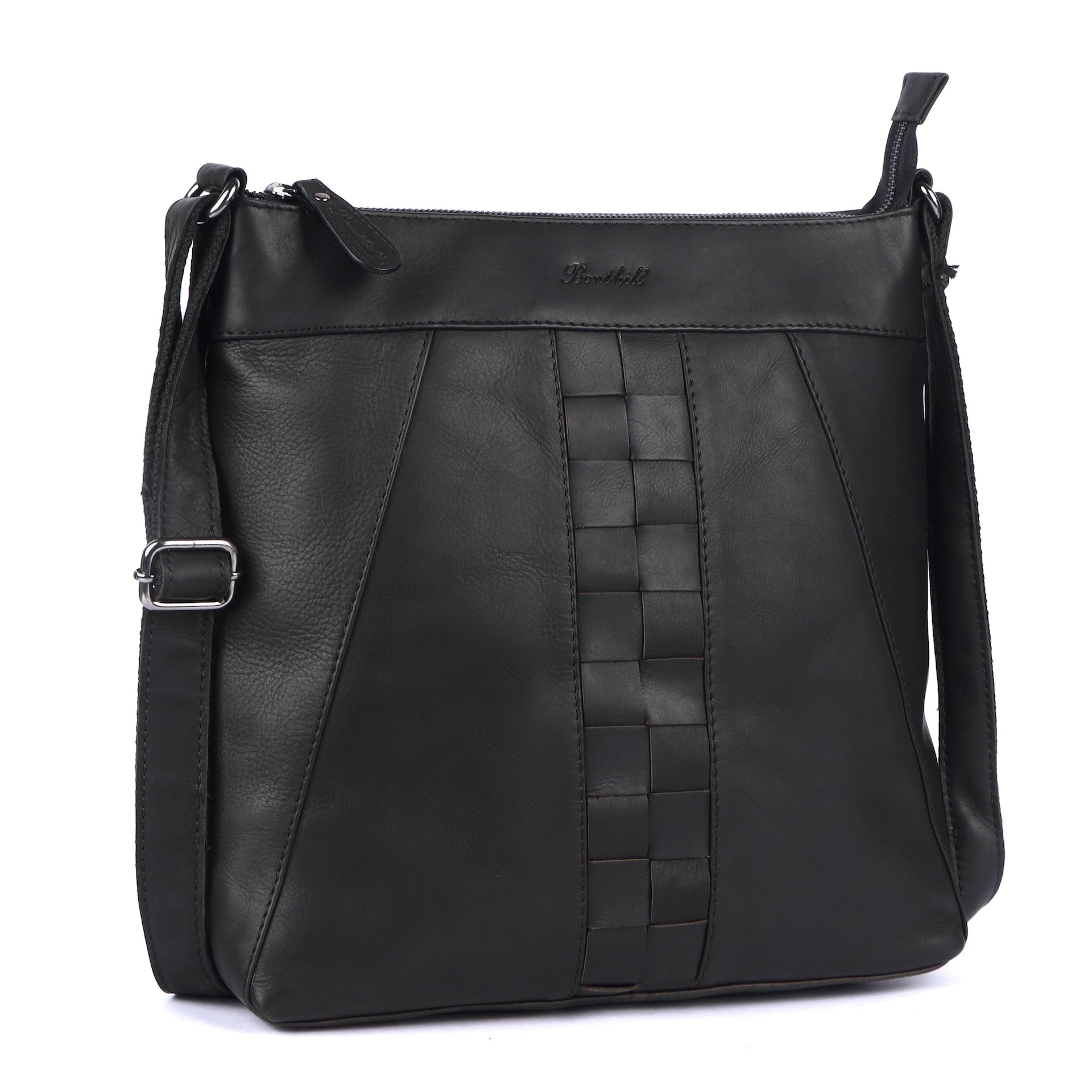 Benthill Umhängetasche Damen Leder | Damen Schultertasche aus Rindsleder | Echtleder Frauen Handtasche Vintage