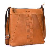 Benthill Umhängetasche Damen Leder | Damen Schultertasche aus Rindsleder | Echtleder Frauen Handtasche Vintage