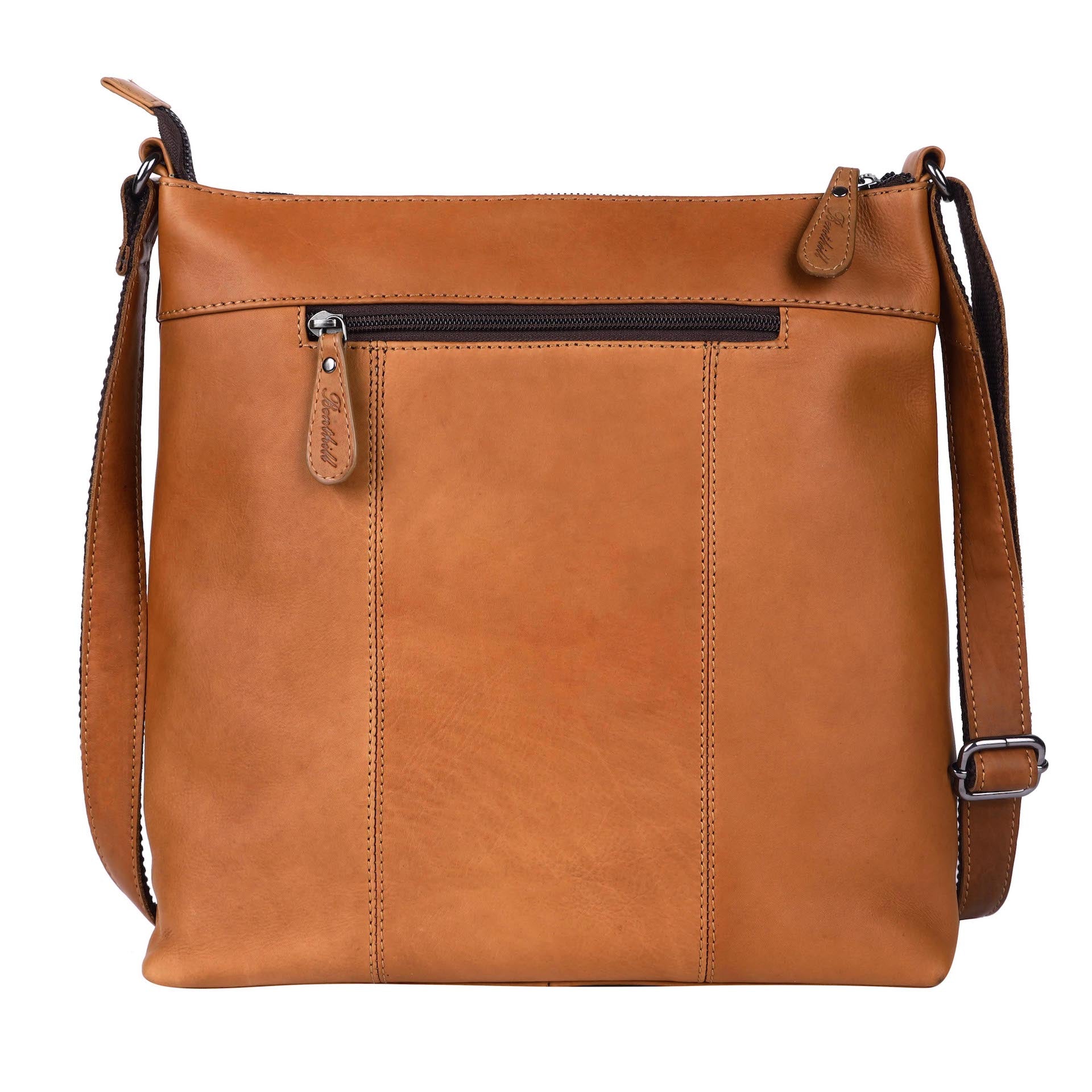 Benthill Umhängetasche Damen Leder | Damen Schultertasche aus Rindsleder | Echtleder Frauen Handtasche Vintage