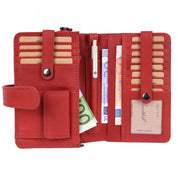 Benthill Reisebrieftasche Echt Leder - Hochwertige Dokumententasche mit RFID Schutz | Damen & Herren Handgelenktasche | Organizer - Brieftasche - Travel Wallet inkl. Geschenkbox