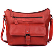 Benthill Damen Handtasche Leder - Umhängetasche aus weichem hochwertigem Echtleder - Vintage Fashion Bag Beutel - Shopper - Schultertasche