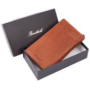 Benthill Reisebrieftasche Echt Leder | Große Dokumententasche mit RFID Schutz - Travel / Wallet aus hochwertigem Leder | Organizer / XXL Mappe | Portemonnaie mit Handyfach