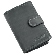 Benthill Geldbörse Damen Leder | Geldbeutel mit RFID Schutz aus Rindsleder | Portmonee mit 8 Kartenfächer Mittelgroß | Echt Leder Slim-Wallet Vintage inkl. Geschenkbox