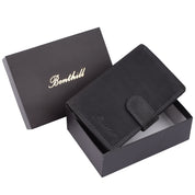 Benthill Geldbörse Damen Leder | Geldbeutel mit RFID Schutz aus Rindsleder | Portmonee mit 8 Kartenfächer Mittelgroß | Echt Leder Slim-Wallet Vintage inkl. Geschenkbox