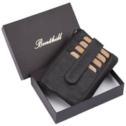 Benthill Schlüsseletui Leder Damen & Herren | Schlüsselmäpchen mit Kartenfächern | Schlüsseltasche als Mini-Börse mit Münzfach inkl. Geschenkbox