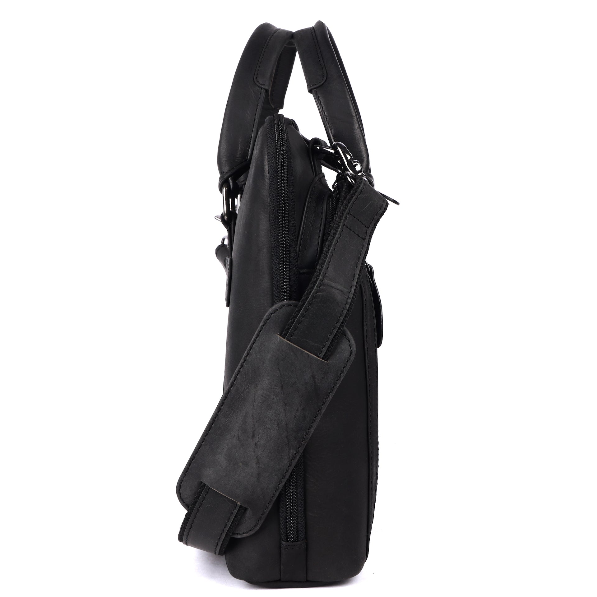 Benthill Laptoptasche Echt-Leder I Leder Umhängetasche für Laptop I Aktentasche für Notebook I Damen und Herren Tasche I Notebooktasche