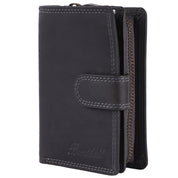 Benthill Geldbörse Damen Leder | Geldbeutel mit RFID Schutz aus Rindsleder | Portmonee mit 8 Kartenfächer Mittelgroß | Echt Leder Slim-Wallet Vintage inkl. Geschenkbox