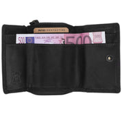 Benthill Kleine Geldbörse Leder RFID | Minibörse mit Münzfach & Scheinfach | Damen & Herren Mini Portemonnaie Echt Leder inkl. Geschenkbox