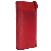 Benthill Reisebrieftasche Echt Leder | Große Dokumententasche mit RFID Schutz - Travel / Wallet aus hochwertigem Leder | Organizer / XXL Mappe | Portemonnaie mit Handyfach