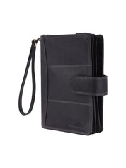 Benthill Reisebrieftasche Echt Leder - Hochwertige Dokumententasche mit RFID Schutz | Damen & Herren Handgelenktasche | Organizer - Brieftasche - Travel Wallet inkl. Geschenkbox