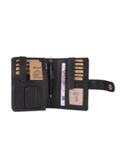 Benthill Reisebrieftasche Echt Leder - Hochwertige Dokumententasche mit RFID Schutz | Damen & Herren Handgelenktasche | Organizer - Brieftasche - Travel Wallet inkl. Geschenkbox