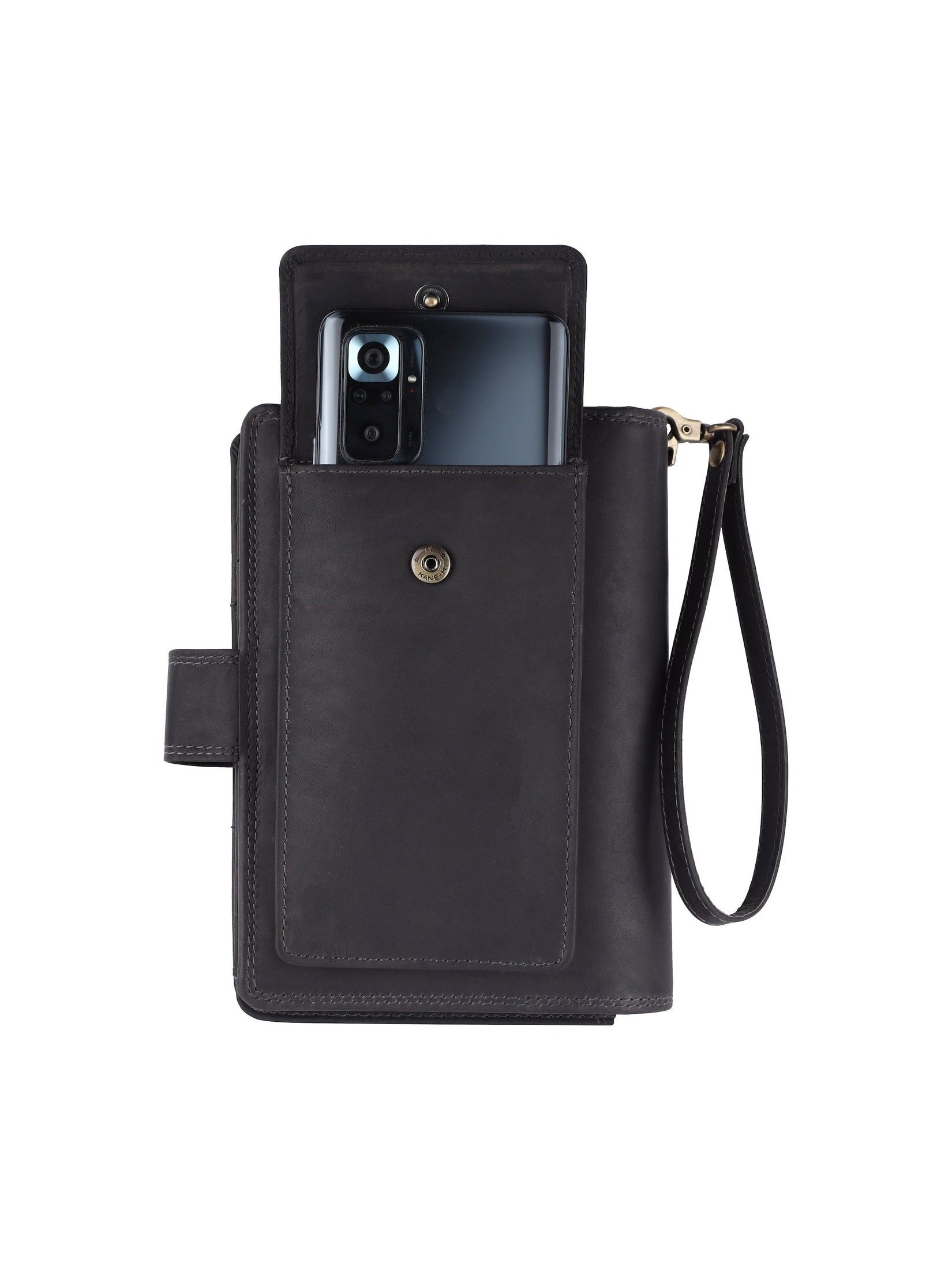 Benthill Reisebrieftasche Echt Leder - Hochwertige Dokumententasche mit RFID Schutz | Damen & Herren Handgelenktasche | Organizer - Brieftasche - Travel Wallet inkl. Geschenkbox