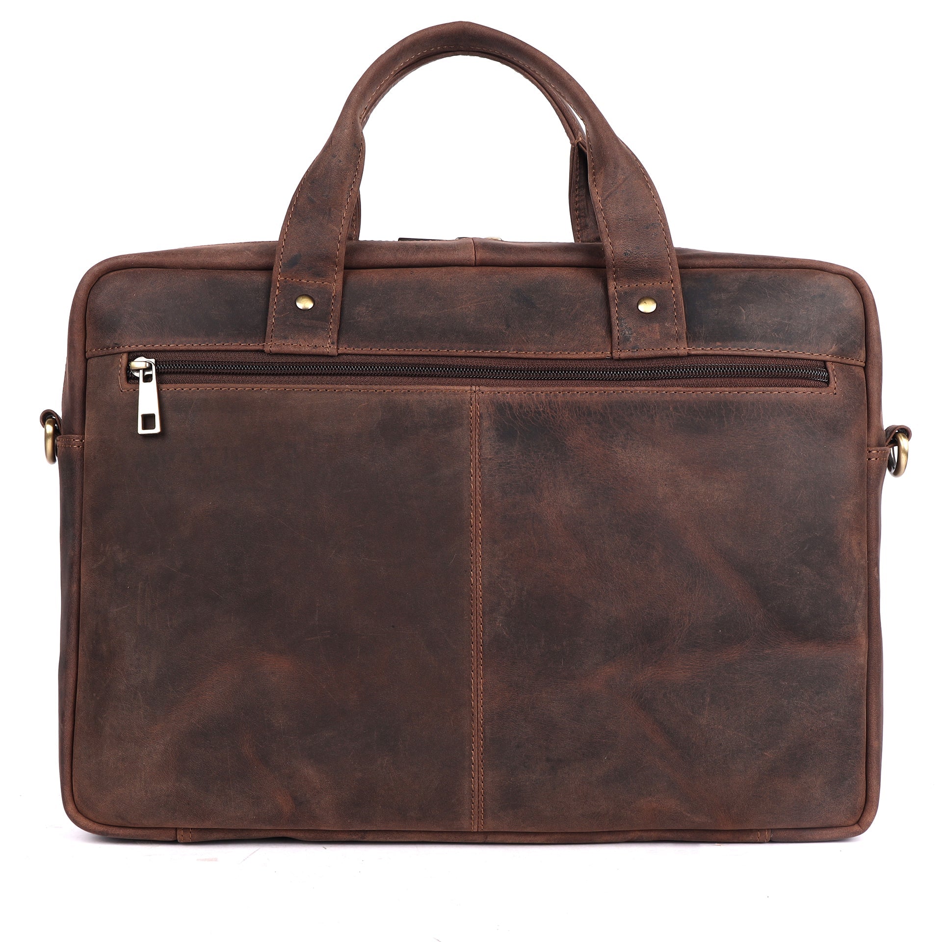 Benthill Notebooktasche Echt Leder I Aktentasche für Laptop I Umhängetasche für Notebook I Damen & Herren Schultertasche I Bürotasche