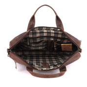 Benthill Notebooktasche Echt Leder I Aktentasche für Laptop I Umhängetasche für Notebook I Damen & Herren Schultertasche I Bürotasche