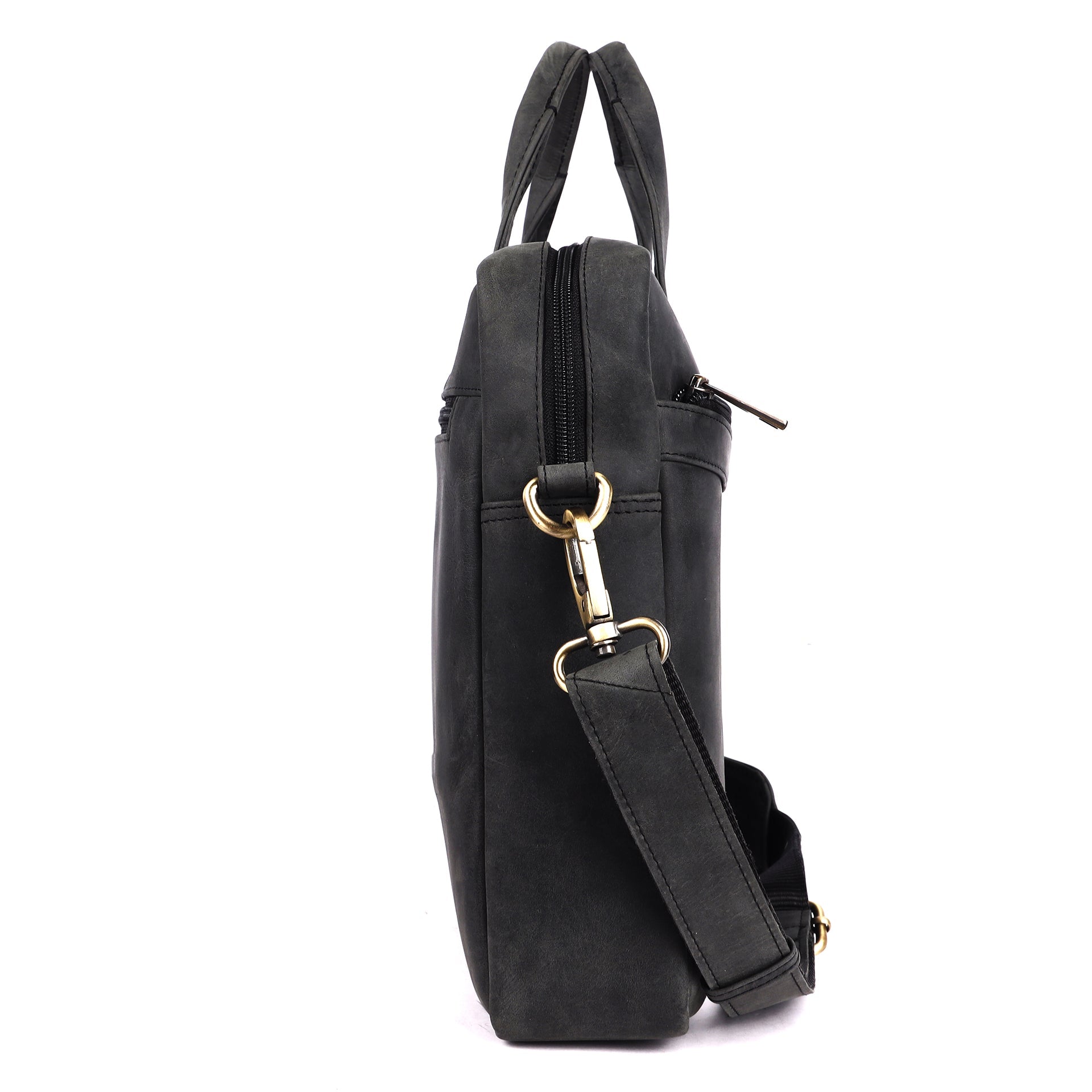 Benthill Notebooktasche Echt Leder I Aktentasche für Laptop I Umhängetasche für Notebook I Damen & Herren Schultertasche I Bürotasche