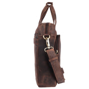 Benthill Laptoptasche Echt Leder I Herren & Damen Schultertasche I Aktentasche für Notebook I Büro Umhängetasche I Notebooktasche