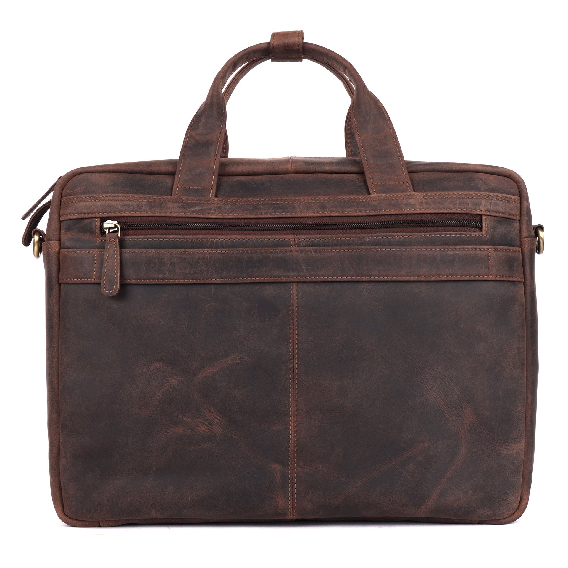 Benthill Laptoptasche Echt Leder I Herren & Damen Schultertasche I Aktentasche für Notebook I Büro Umhängetasche I Notebooktasche