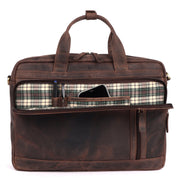 Benthill Laptoptasche Echt Leder I Herren & Damen Schultertasche I Aktentasche für Notebook I Büro Umhängetasche I Notebooktasche