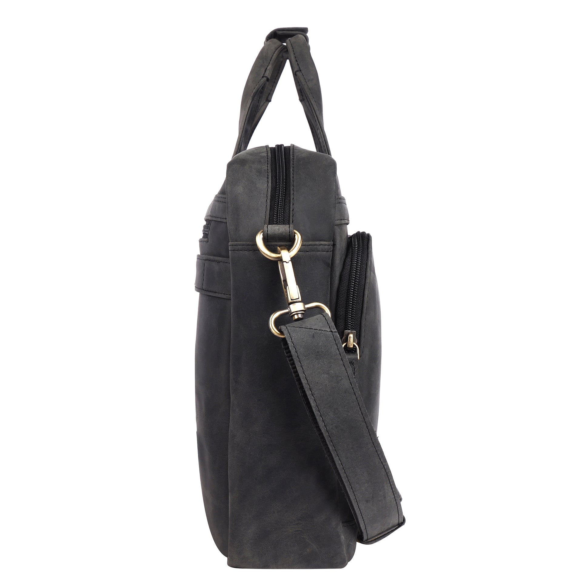 Benthill Laptoptasche Echt Leder I Herren & Damen Schultertasche I Aktentasche für Notebook I Büro Umhängetasche I Notebooktasche