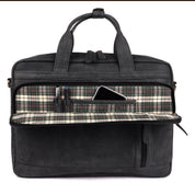 Benthill Laptoptasche Echt Leder I Herren & Damen Schultertasche I Aktentasche für Notebook I Büro Umhängetasche I Notebooktasche