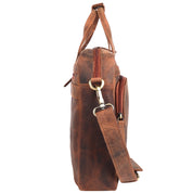 Benthill Laptoptasche Echt Leder I Herren & Damen Schultertasche I Aktentasche für Notebook I Büro Umhängetasche I Notebooktasche