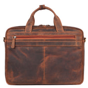 Benthill Laptoptasche Echt Leder I Herren & Damen Schultertasche I Aktentasche für Notebook I Büro Umhängetasche I Notebooktasche