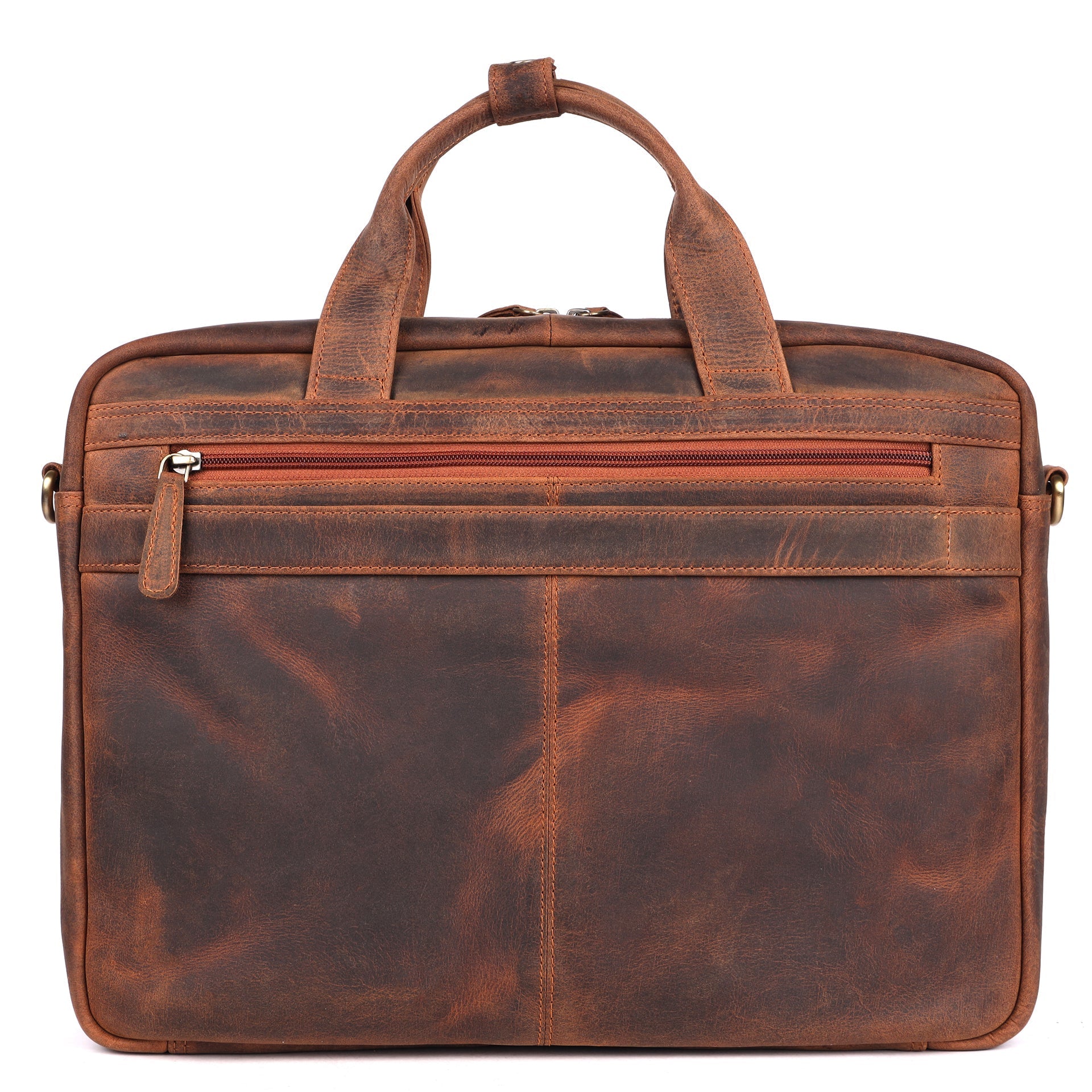 Benthill Laptoptasche Echt Leder I Herren & Damen Schultertasche I Aktentasche für Notebook I Büro Umhängetasche I Notebooktasche