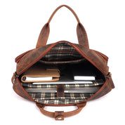 Benthill Laptoptasche Echt Leder I Herren & Damen Schultertasche I Aktentasche für Notebook I Büro Umhängetasche I Notebooktasche