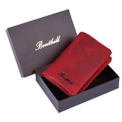 Benthill Kleine Geldbörse Echt Leder - Damen Geldbeutel mit RFID Schutz - 6 Kartenfächer - Slim-Wallet inkl. Geschenkbox