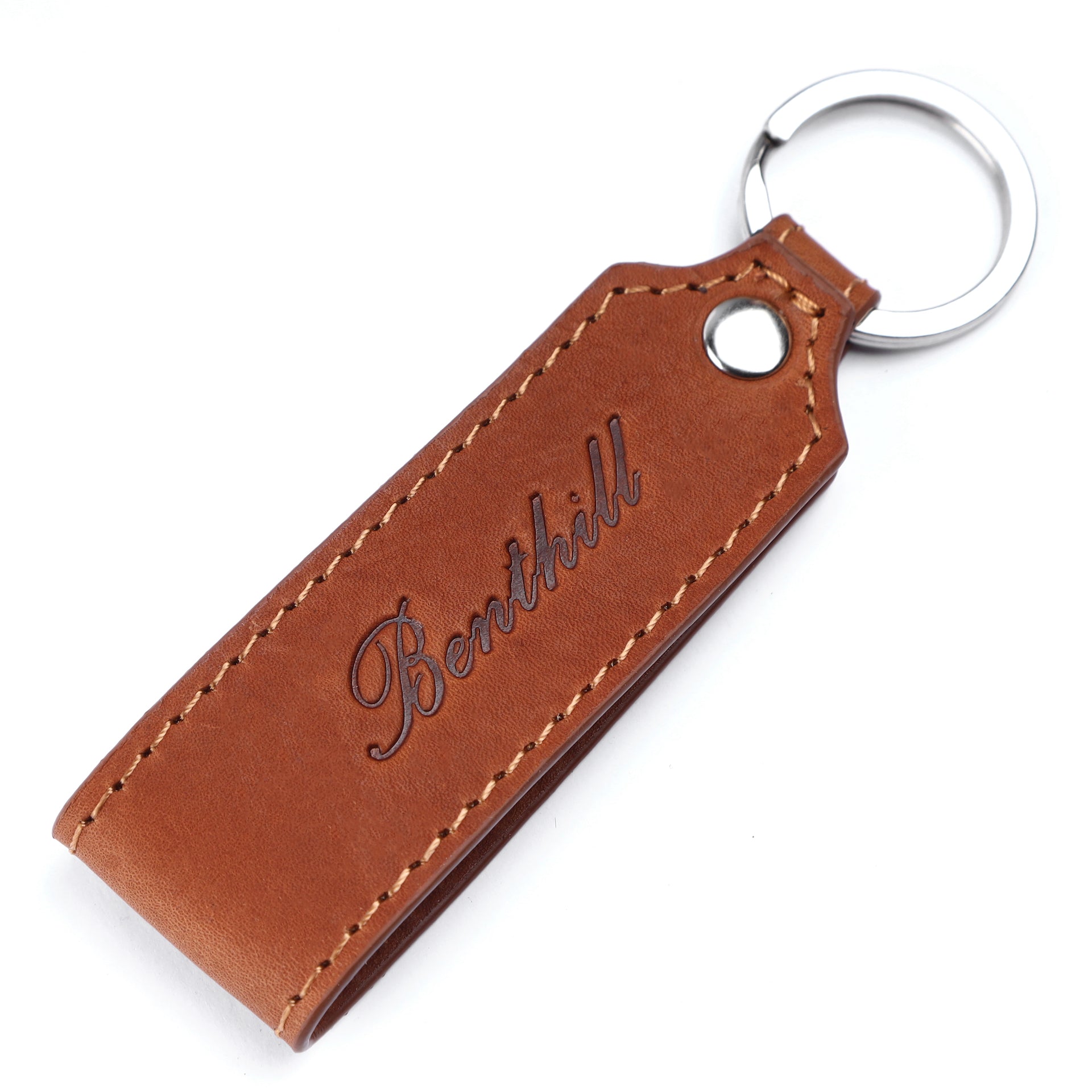 Benthill Schlüsselanhänger Echt Leder mit Bester Papa Gravur | Geschenk für Papa | Vatertagsgeschenk - Schlüsselbund inkl. Geschenkbox