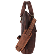 Benthill Laptoptasche Echt-Leder I Leder Umhängetasche für Laptop I Aktentasche für Notebook I Damen und Herren Tasche I Notebooktasche