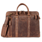 Benthill Laptoptasche Echt-Leder I Leder Umhängetasche für Laptop I Aktentasche für Notebook I Damen und Herren Tasche I Notebooktasche