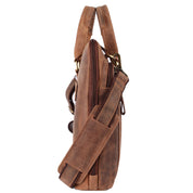 Benthill Laptoptasche Echt-Leder I Leder Umhängetasche für Laptop I Aktentasche für Notebook I Damen und Herren Tasche I Notebooktasche