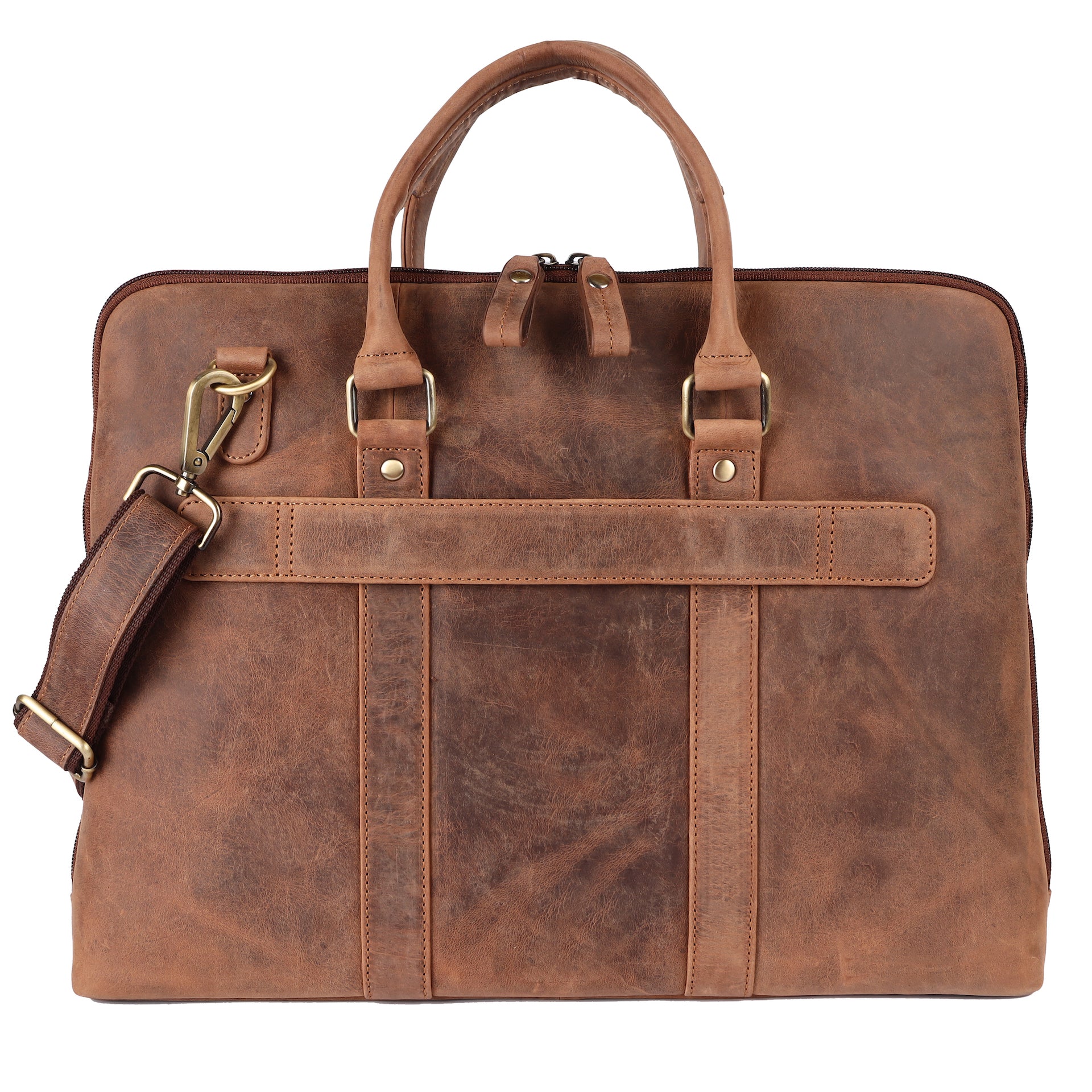 Benthill Laptoptasche Echt-Leder I Leder Umhängetasche für Laptop I Aktentasche für Notebook I Damen und Herren Tasche I Notebooktasche