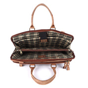 Benthill Laptoptasche Echt-Leder I Leder Umhängetasche für Laptop I Aktentasche für Notebook I Damen und Herren Tasche I Notebooktasche