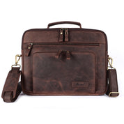 Benthill Laptoptasche Echt-Leder I Leder Umhängetasche für Laptop I Aktentasche für Notebook I Damen und Herren Tasche I Notebooktasche