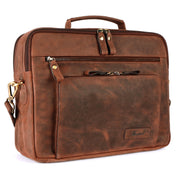 Benthill Laptoptasche Echt-Leder I Leder Umhängetasche für Laptop I Aktentasche für Notebook I Damen und Herren Tasche I Notebooktasche
