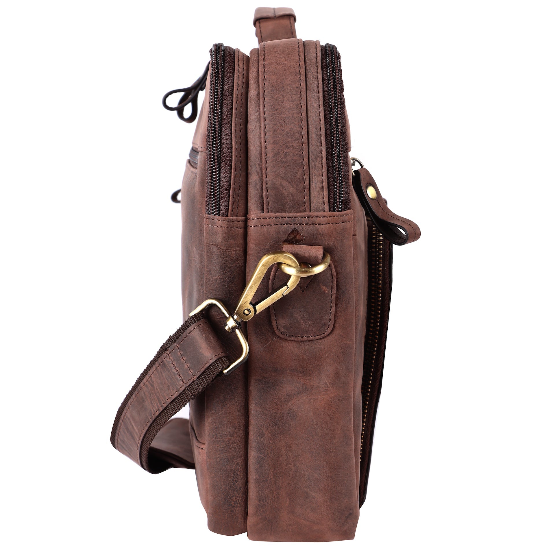 Benthill Laptoptasche Echt-Leder I Leder Umhängetasche für Laptop I Aktentasche für Notebook I Damen und Herren Tasche I Notebooktasche